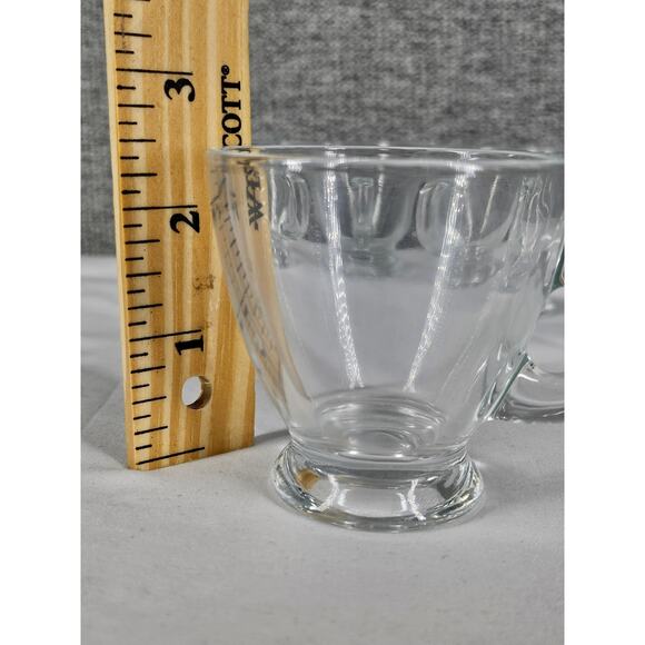 SET OF 5 CLEAR GLASS ESPRESSO TEA CUPS – STANDARD SIZE - Picture 6 of 6